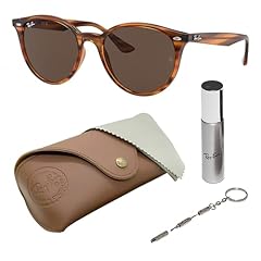 Polished Striped Red Havana Frame | Dark Brown Lens