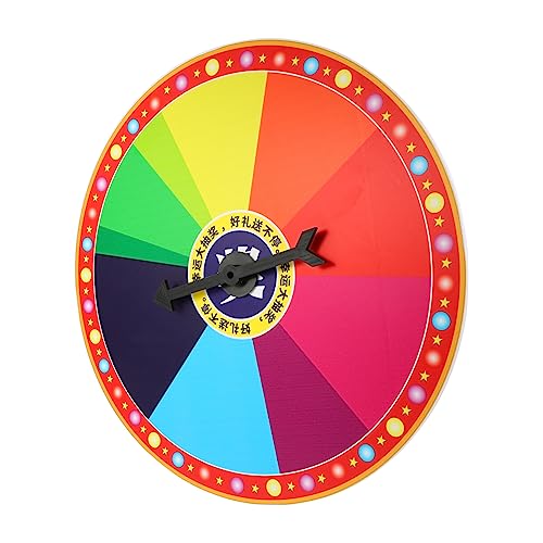 Yardwe Colorful Classroom Prize Wheel Wheel for Parties Carnivals and Teaching Activities Lightweight Wall Hanging Game Prop