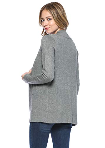 Image of Urban Look Womens Basic Long Sleeve Open Front Comfy Sweater Cardigan