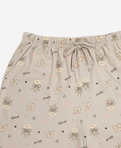 Image of Jockey RG03 Girl's Super Combed Cotton Relaxed Fit Printed Shorts with Side Pockets Colors & Prints May Vary