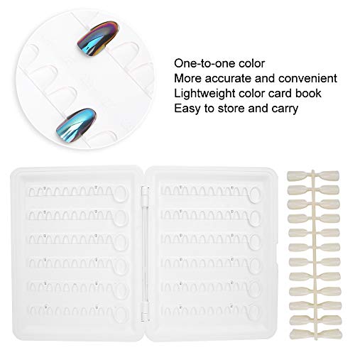 Nagelspitzen-Anzeigebuch, Nagellack-Farbvorlagen-Anzeigetafel, professionelle Salon-Farbkarte, Nagelübungskarten… – Bild 4