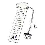 Graduation Gifts for Him Her Bookmark for Book Lover Middle High School College Students Class of 2022 Senior Grad PHD Master Nurse Graduates Inspirational Gifts for Women Men Boy Girl Son Daughter