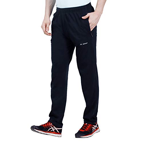 Image of Trackpants for Men - Regular Fit, Cotton Hoisery, Ultra Soft, Comfortable, Lightweight, Ziper Pockets, Front Zip, Back Pocket, Solid Mnimal