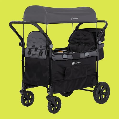 Image of Baby Trend Quest Plus 3-in-1 Stroller Wagon, Dash Black