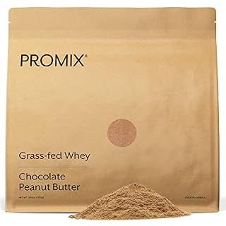 Promix Whey Protein Powder, Chocolate Peanut Butter - 2.5lb Bulk - Grass-Fed & 100% All Natural - ­Post Workout Fitness & Nutrition Shakes, Smoothies, Baking & Cooking Recipes - Gluten-Free