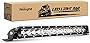 Nilight 17Inch 80w LED Work Light Single Row Spot Flood Combo LED Light Bar Driving Lights Offroad Lighting - 2 Style Mounting Brackets,2 years Warranty