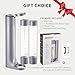 Sparkling Water Machine, Seltzer & Carbonator for Drinks, Soda Steaming Dispenser, Carbonator Machine with 2 BPA Free Bottles, Compatible with Screw-in 60L CO2 Cylinder(NOT Included), GREY