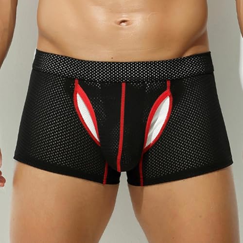 Men's Fishnet Hollow Out Thong Sexy Bikini Panties Hot Male Low Rise G-String Underwear Sissy Gay Briefs2