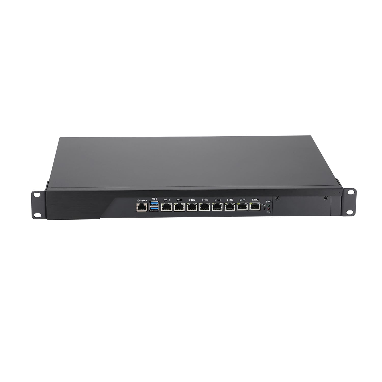 Firewall, VPN, 19 Inch 1U Rackmount Network Appliance, Mikrotik, PFSense, Untangle, OPNsense, Core I7 4770, RS44, AES-NI, 8 x LAN, Console, VGA, 16G RAM, 64G SSD