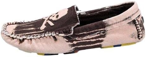 Men's Fashion Canvas Shoes Loafers Brown 9 D(M) US