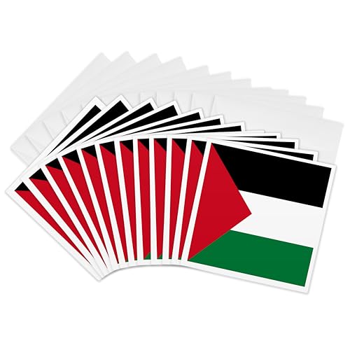 3dRose Flag of Palestine 12-Pack Greeting Cards