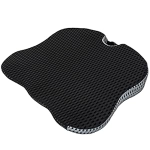 Traagschuim Stoelkussen, Zitkussen, Stoelkussen stoelkussen autostoelkussen bureaustoelkussen, Ideaal Voor Bureaustoel, Rolstoel – Antislip, Wasbare Hoes (Black)