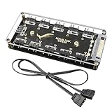 5V 3 pin ARGB RGBW Cable for A-SUS Aura SYNC RGB 10 Hub, Splitter SATA Power Extension Cable Adapter LED Strip Light PC RGB Fan Cooler