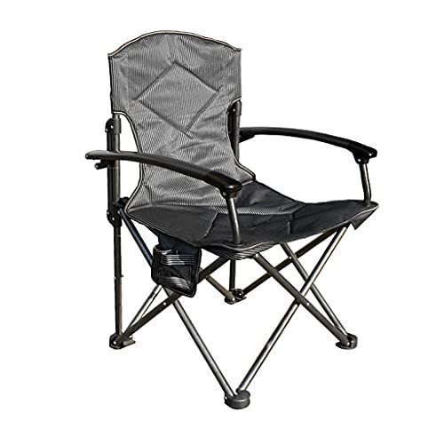 Extérieur Chaise pliante Chaise de plage portable, chaise de camping, chaise pliante durable, peut contenir 300 livres, double couche 1200D Oxford, avec poches latérales Pique-nique sur la pelouse de Cover