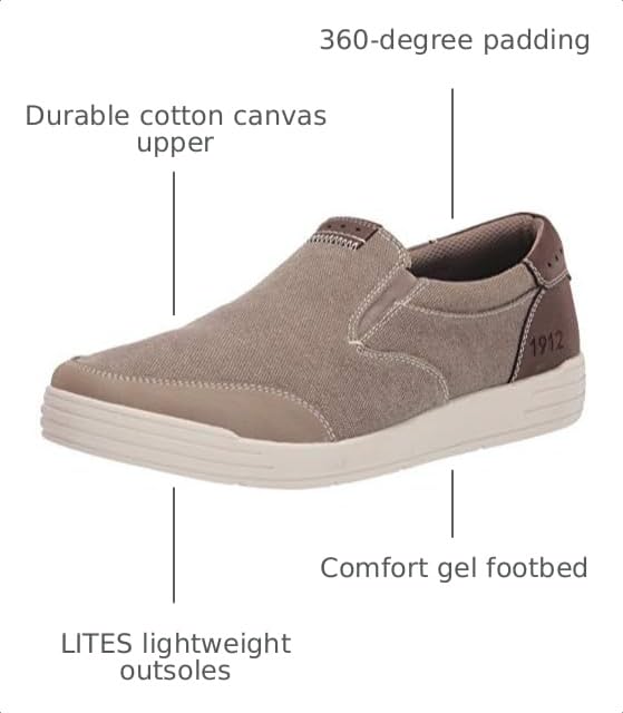 Image of Nunn Bush City Walk Canvas Moc Toe Slip-On