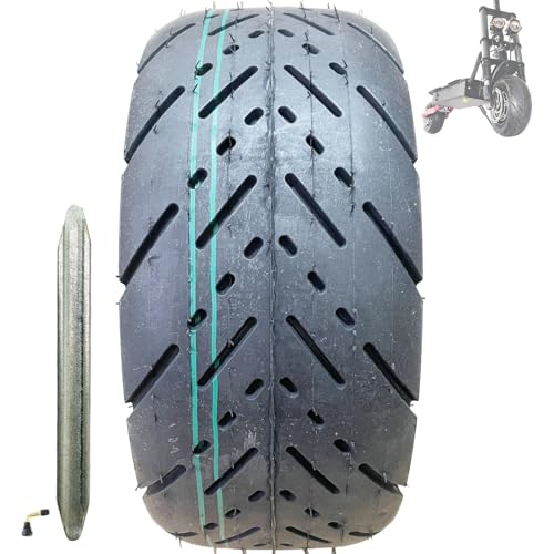 Scooter Tires 90/65-6.5 Tubeless Tire 11 Tubeless Fat Road Tire Scooter Tires 90/65-6.5 Tubeless Tire Mobility Scooter Tires Compatible With Dualtron Zero 11x Kaabo Scooter (90/65-6.5 Road tire)