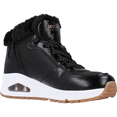 Skechers Uno - Cozy on Air 310518L-BKRG, Girl,Womens Winter Boots, Black, 31 EU