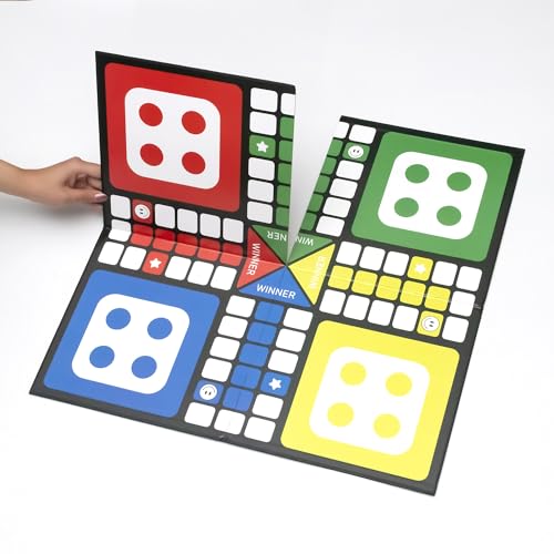 Premium Ludo Juego de Mesa 20x20 Piezas y Dados miniatura 3