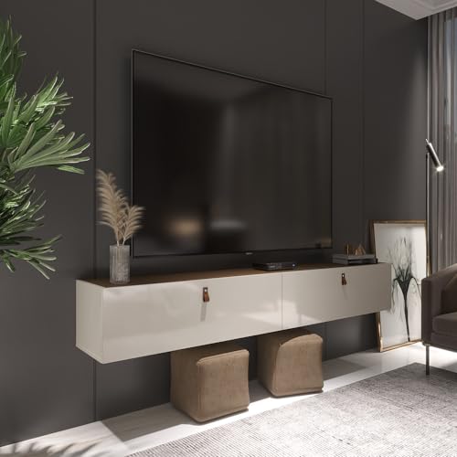 Rack Suspenso para Tv até 70 Polegadas 2 Portas Grécia 180cm