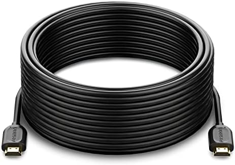 Fosmon 4K HDMI Cable 50 Feet, Gold-Plated Ultra High Speed (10.2 Gigabyte per second UHD 2160p at 30Hertz 3D HD 1080p) Supports Fire TV, Apple TV, Ethernet, Audio Return, Xbox PlayStation PS3 PS4 PC