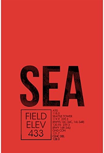 SEA ATC I SEATTLE 12 x 18 Metal Print