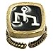 Konplott Fingerring Zodiac Sternzeichen Waage, brass-antik