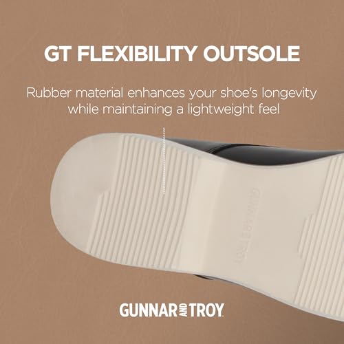 Image of Gunnar and Troy Sentinel Mens Oxford Dress Shoes, Multi-Colors & Sizes | Men's Wingtip Oxford Dress Shoes, Soft Leather Classic Lace-Up Modern Shoes