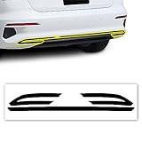 BOGAR TECH DESIGNS for Audi A3 S3 RS3 2022-2024 Rear Bumper Chrome Delete – Precut Vinyl Trim Overlay, Gloss Black Blackout Look