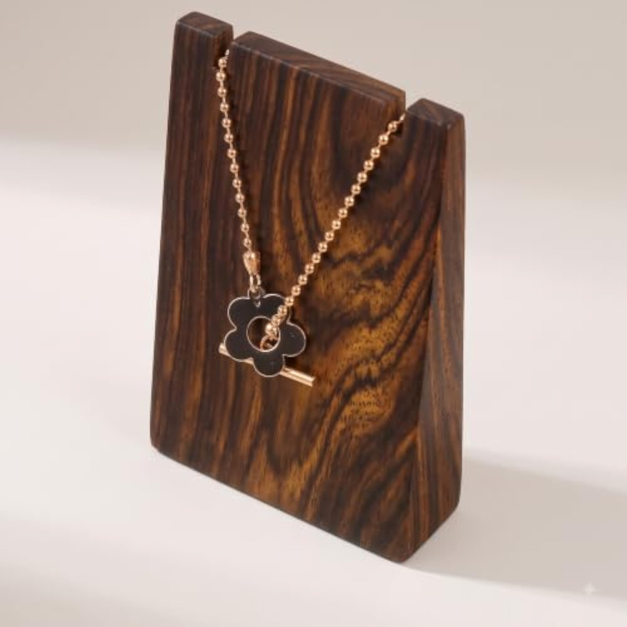 MIZAAN Sheesham Wood Necklace Display Stand
