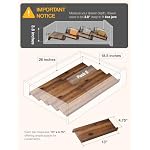 Acacia Wooden Spice Rack Organizer for Cabinet, 8 Pcs, Walnut Finish - Image 2