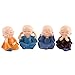 Produktbild Nikou 4 Stücke Niedlichen Mönchen Deko, Kleine Mönch Figuren Harz Handwerks Dekofiguren, Kleine Buddha Mönch Figürchen Reichtum Glücksfigur für Auto, Tischdeko