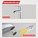 Pcmursal 2 Pack Faucet Aerator Removal wrench, Aerator Wrench, Installing Faucet Tool for Kitchen Sink Bathroom Replacement Part Repair Spanner