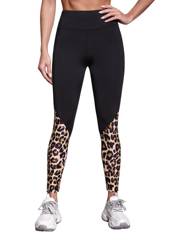 Image of DTR FASHION Women's Black Stretchable Cotton Blend Casual Tight