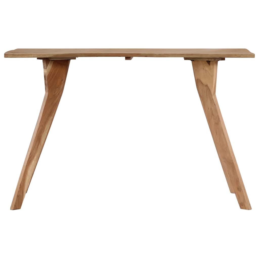 Tavolo da pranzo 120 x 58 x 76 cm in legno di acacia massiccio con design