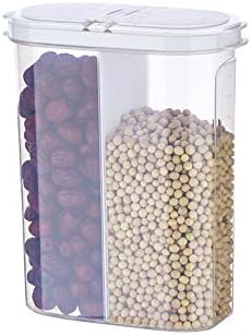HARLIANGXY Cereal Storage Containers, Food Storage Container, Durable Plastic, BPA Free, 2600ml, White lid