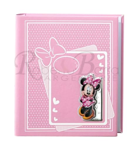 Valenti - Álbum de fotos de Minnie, rosa, 20 x 25 cm, con placa de plata PVD