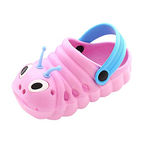 Sinwas bébé garçons Filles Chaussures, Été Enfant en Bas âge bébé garçon Filles Mignonne Bande dessinée Plage Sandales Pantoufles Bascule Chaussures Chenille antidérapantes avec Chaussons Baotou