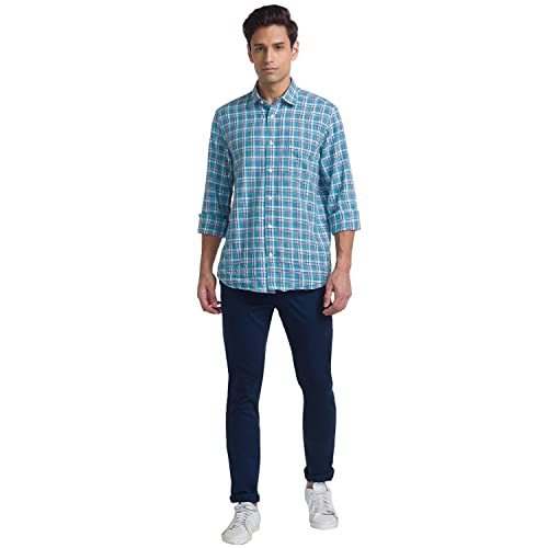 Image of Raymond Slim Fit Dark Blue Trouser for Men