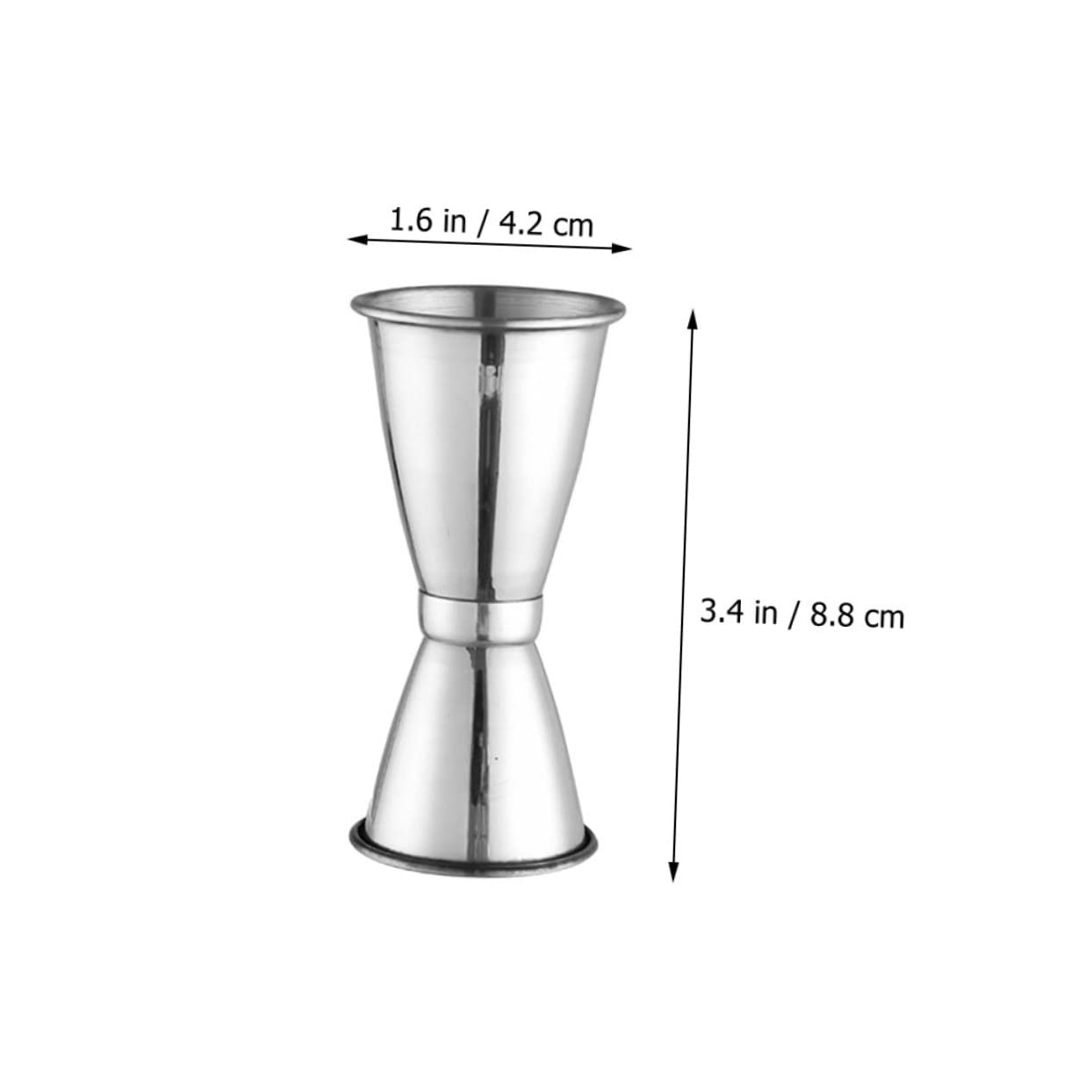 Cabilock Multi-purpose Ounce Jigger Cups Double Jigger Cocktail Steel Measuring Cups Wine Measuring Device Bar Tools Set