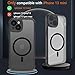 for iPhone 13 Mini Case [Compatible with Magsafe]Translucent Matte Phone Cover, [10 FT Military Grade Drop Protection] Slim Durable Shockproof Protective Bumper (Black Magnetic, iPhone 13mini)