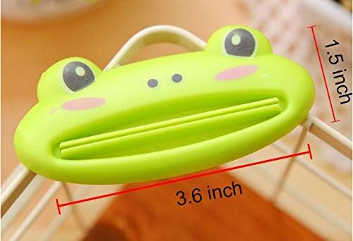 YEIO Toothpaste Tube Squeezer - 8 Pack Colors Animal Toothpaste Clip , Toothpaste Squeeze roll, Tube Squeezer Tool Dispenser