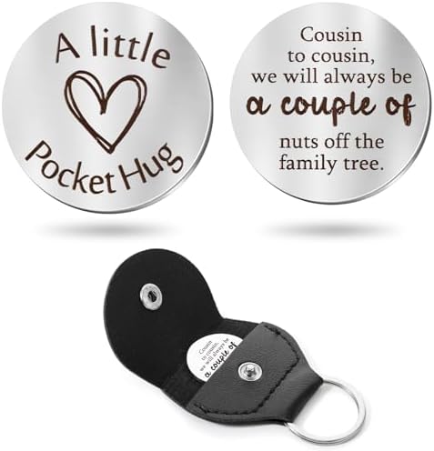 Sureio Pocket Hug Token Keepsake, Inspirational Keychain Gift