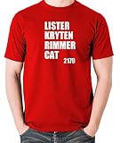 HAODI Lister, Kryten, Rimmer, Cat, 2179 - T-shirts inspirés de l'émission télévisée classique 35838, Couleur 11, L