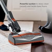 Shark HV302 Rocket Pet Corded Stick Vacuum, Lightweight with Swivel Steering for Carpets & Hard Floors, Converts to Hand Vacuum, Includes Crevice Tool, Pet Multi-Tool & Precision Duster, Orange — image 2