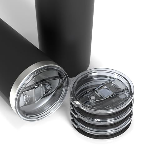 Linkidea Trinkglasdeckel, 590 ml, kompatibel mit Yeti Rambler, Sunwill, WETOWETO, 4 Stück, auslaufsichere Ersatzdeckel für 8,1 cm große Becheröffnung