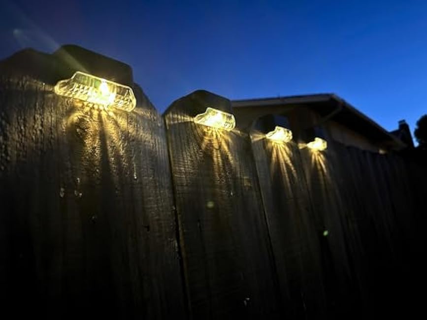 16-Pack Solar Deck Lights, Outdoor Waterproof LED Lights for Pathways, Stairs, Patios, Fences - Easy Install, Durable, Weatherproof for Safety & Ambiance