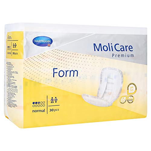 Hartmann Inkontinenzvorlagen MoliCare Premium Form, Inkontinenz Slip Einlagen Binden, normal, 30 St