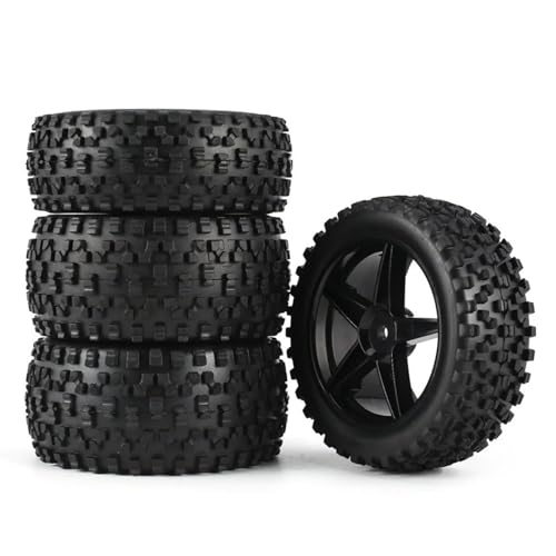 RC Neumáticos Piezas Compatible Con Wltoys 144001 144010 124007 124017 124019 Para Tamiya Para HSP 1/10 1/12 1/14 RC Car Off Road 4 Piezas 85 Mm Neumático Rueda Neumático