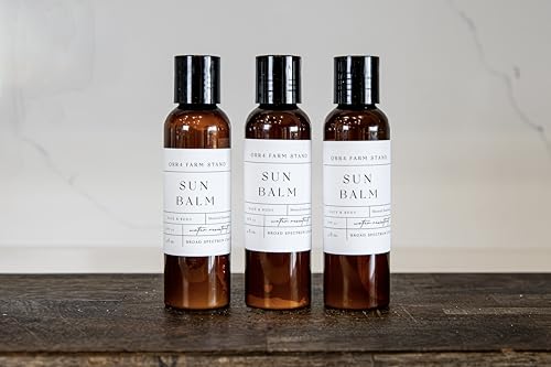 Orr4FarmStand Orr4 Farm Stand Sun Balm, Face & Body Mineral Sunscreen, SPF 35, 4 fl oz, Broad Spectrum UV/UVB (4 oz. Jar)