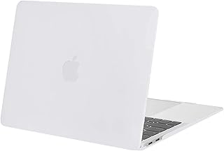MOSISO Compatible with MacBook Air 13 inch Case 2022 2021 2020 2019 2018 Release A2337 M1 A2179 A1932 Retina Display with Touch ID, Protective Plastic Hard Shell Case Cover, White